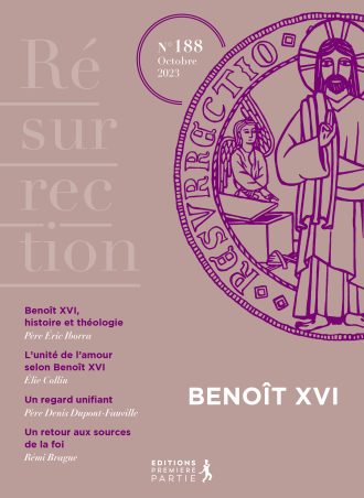 Revue Résurrection n° 188 - Benoît XVI